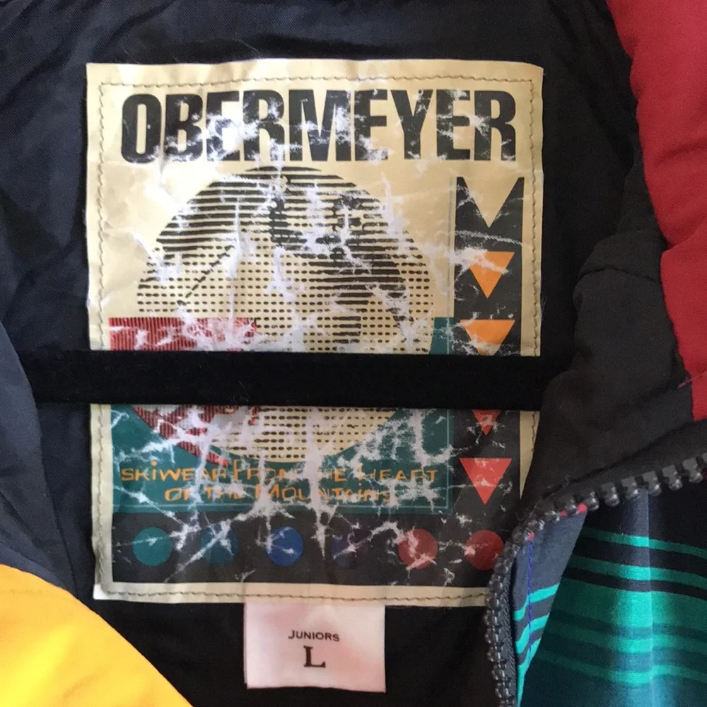 Obermeyer striped hooded pullover / size‎ S